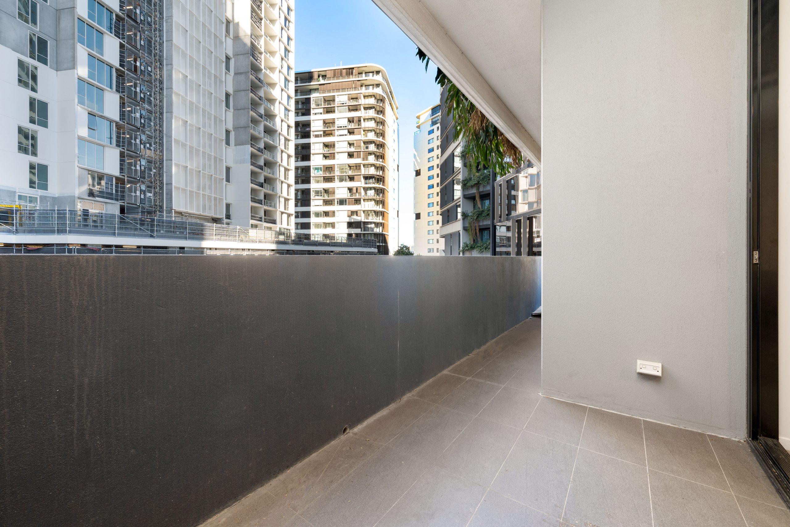 Empty outdoor area before digital staging virtual furniture Brisbane