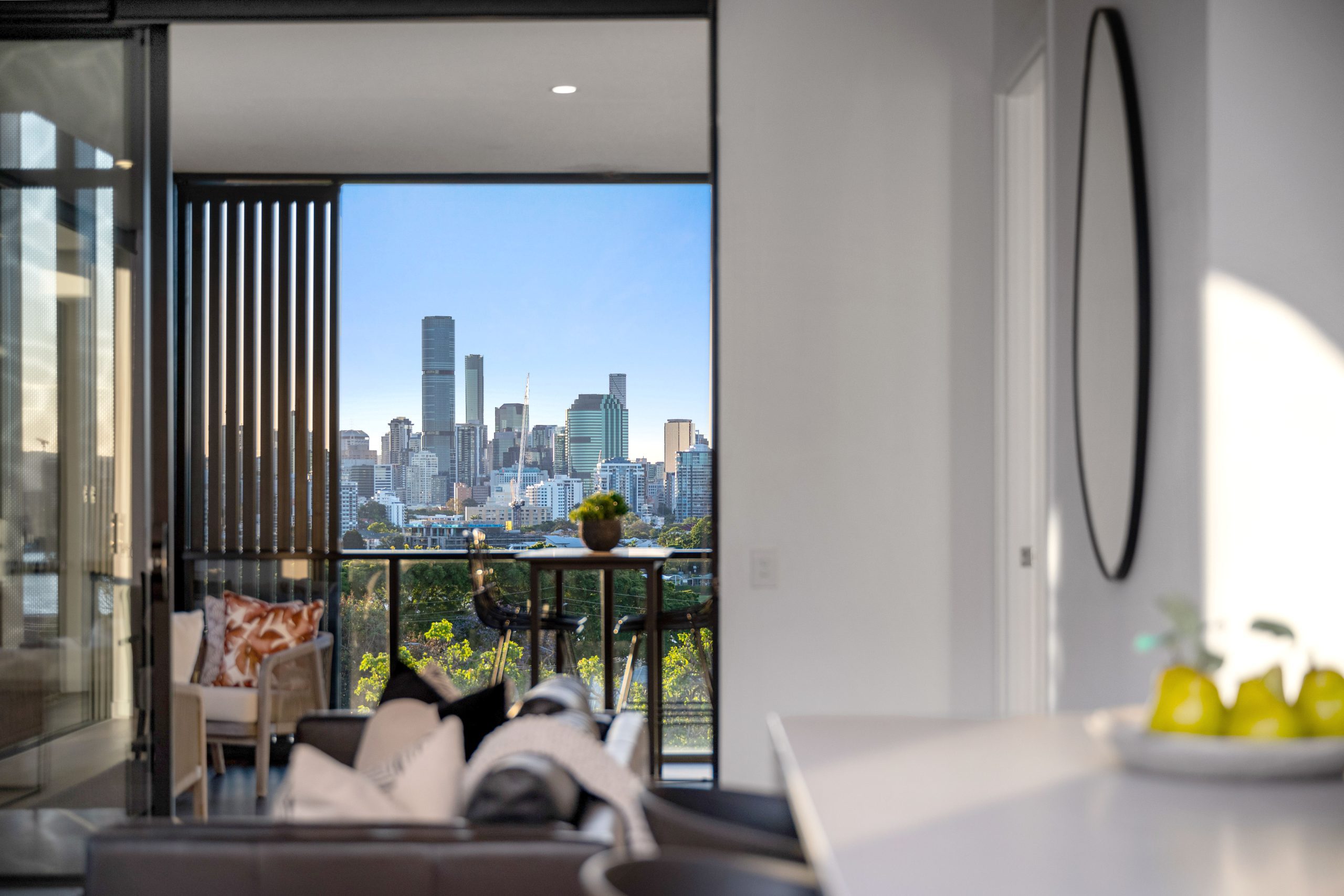 City lights view from high-rise in Kangaroo Point – Real estate photos Brisbane