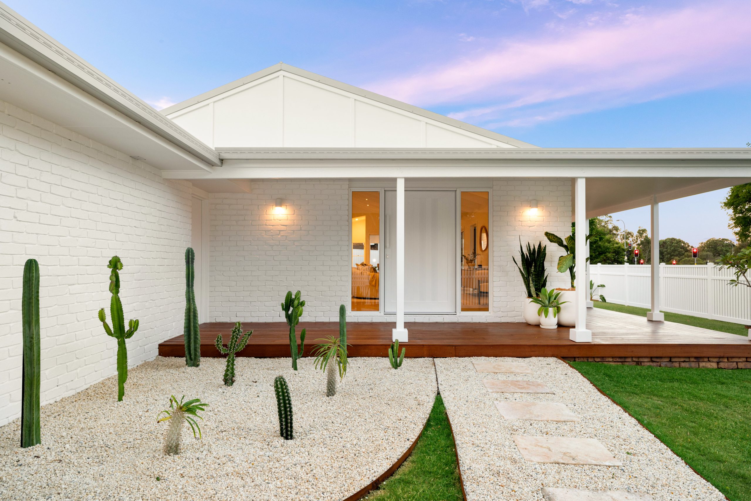 Contemporary facade with landscaped garden in Ashgrove – RealScope property photographer