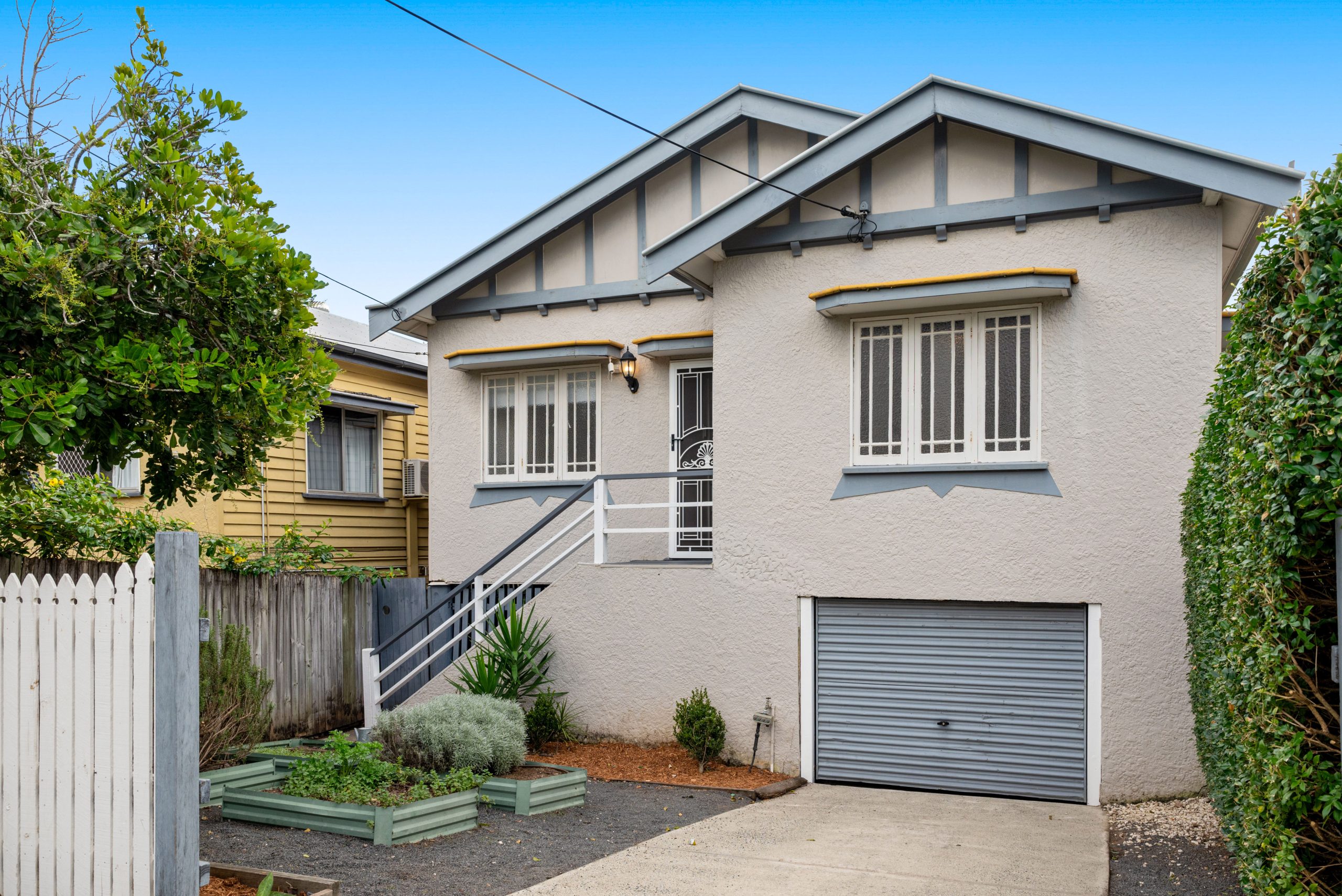 Renovated cottage facade in Red Hill, highlighted in Brisbane property photography package